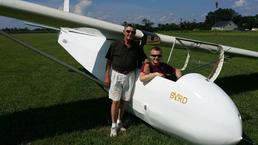 Glider operations at Garner Gliderport.